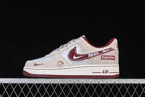 All Categories Nk Air Force 1 Air Force Series Nk Air Force 1 Low Air Force Low Nike Air Force 1'07 Low Light Rice Wine Red Air Force One Low Casual Shoes SS1979-012